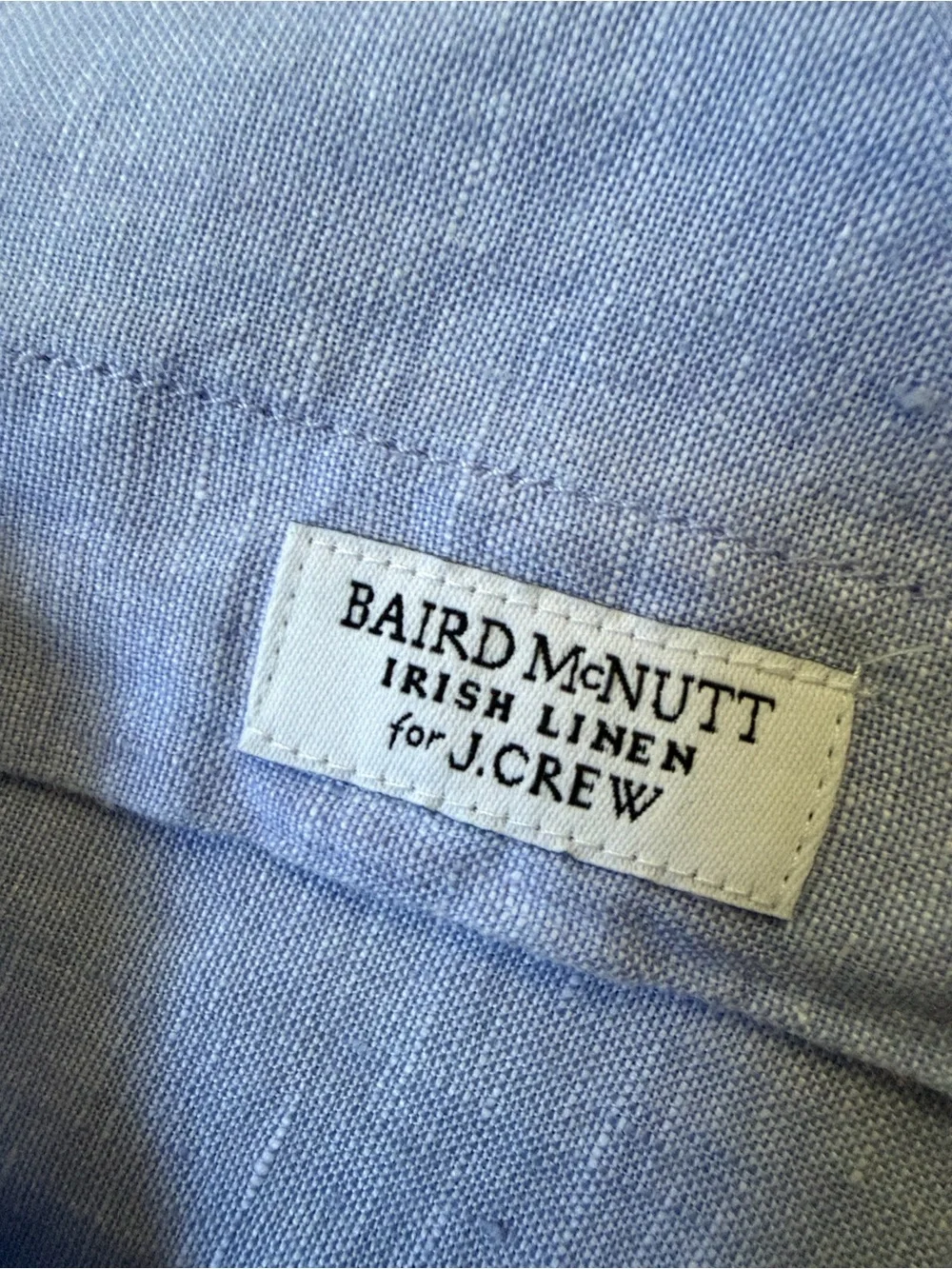 J. Crew Men’s Light Blue Linen Button-Down Shirt